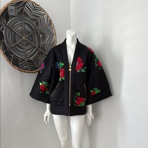 Kenzo Floral Embroidery Quilt Jacket